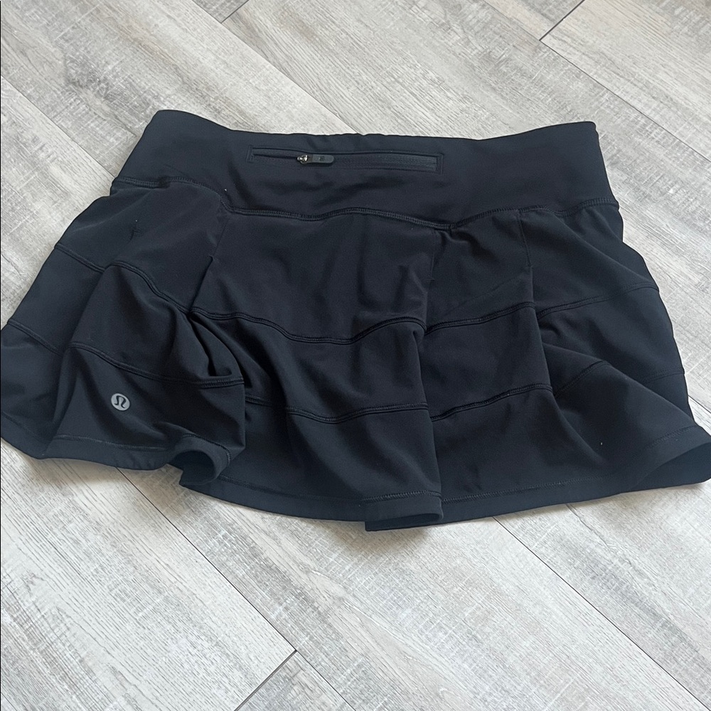 lululemon athletica Black Athletic Skirt with Built-In Shorts